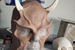 Eine Andorianer-Maske wird gemacht: Tonmodell